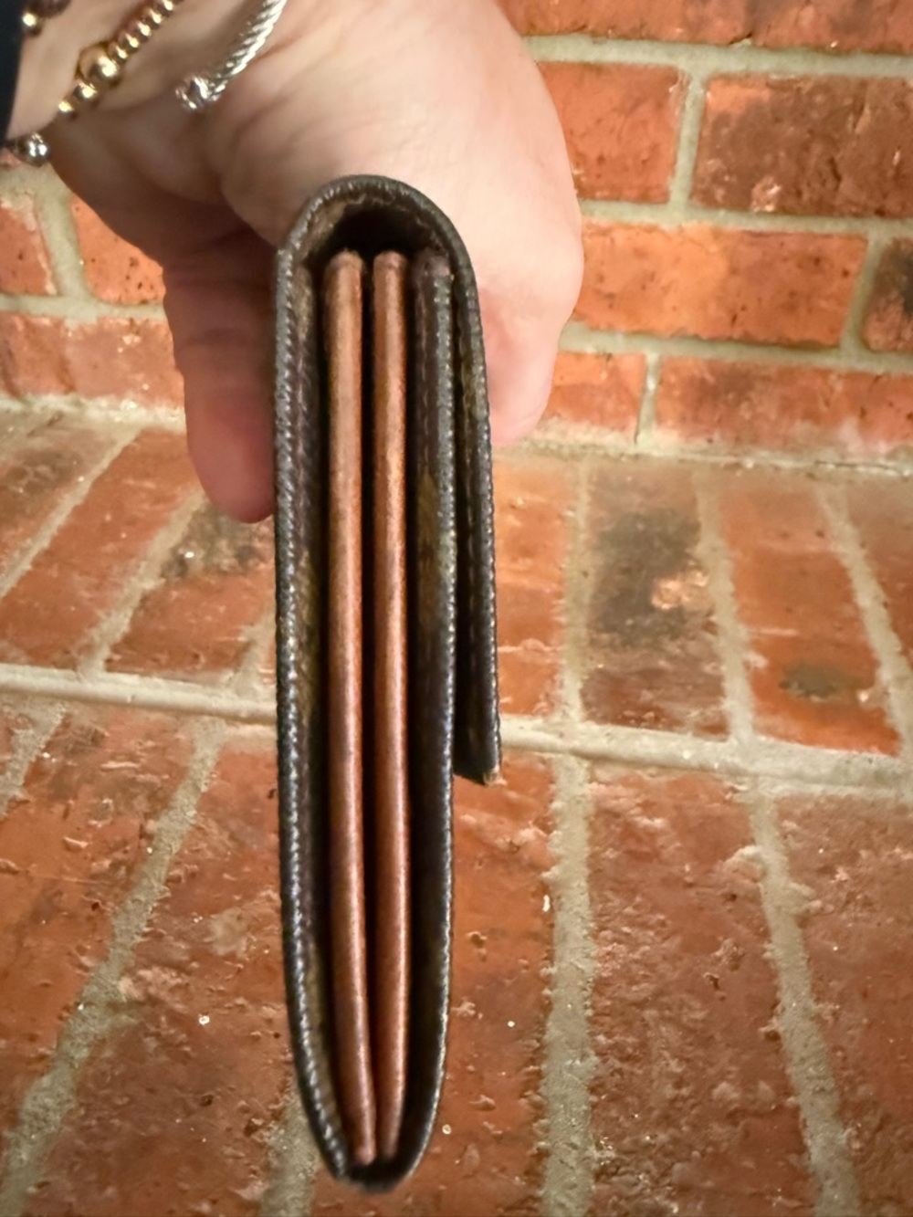 Louis Vuitton Monogram Canvas Envelope Clutch - Brown & Tan - Picture 3 of 6